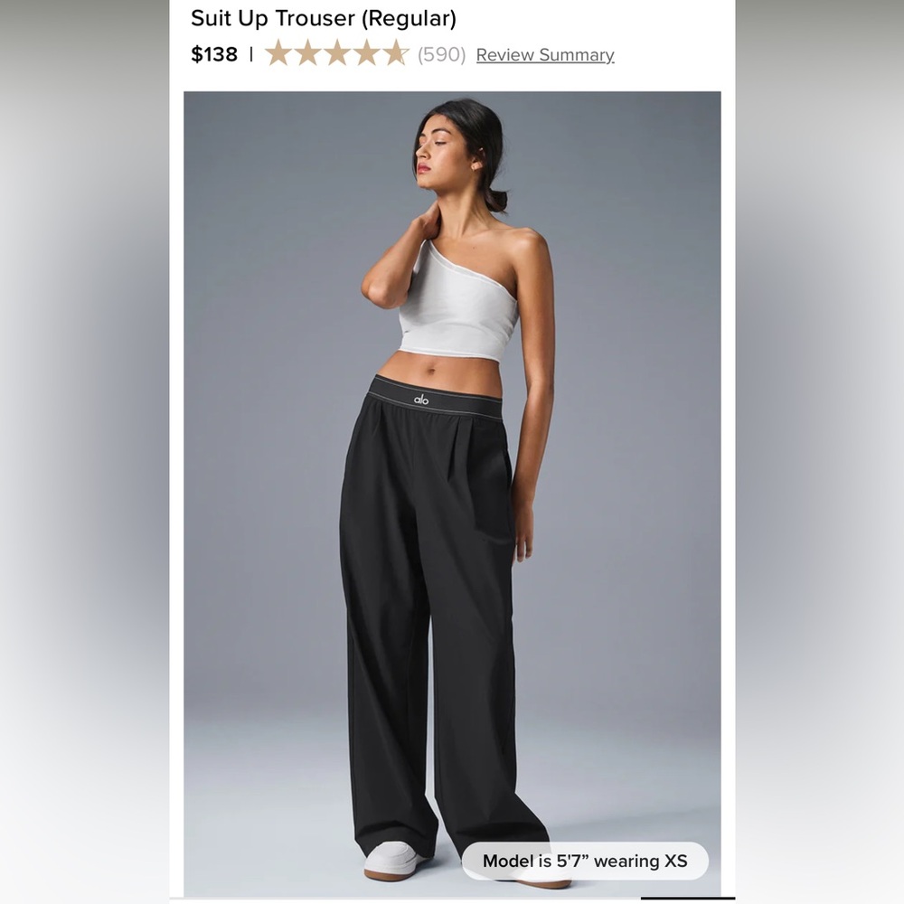 ALO Yoga Black Wide Leg Pants
